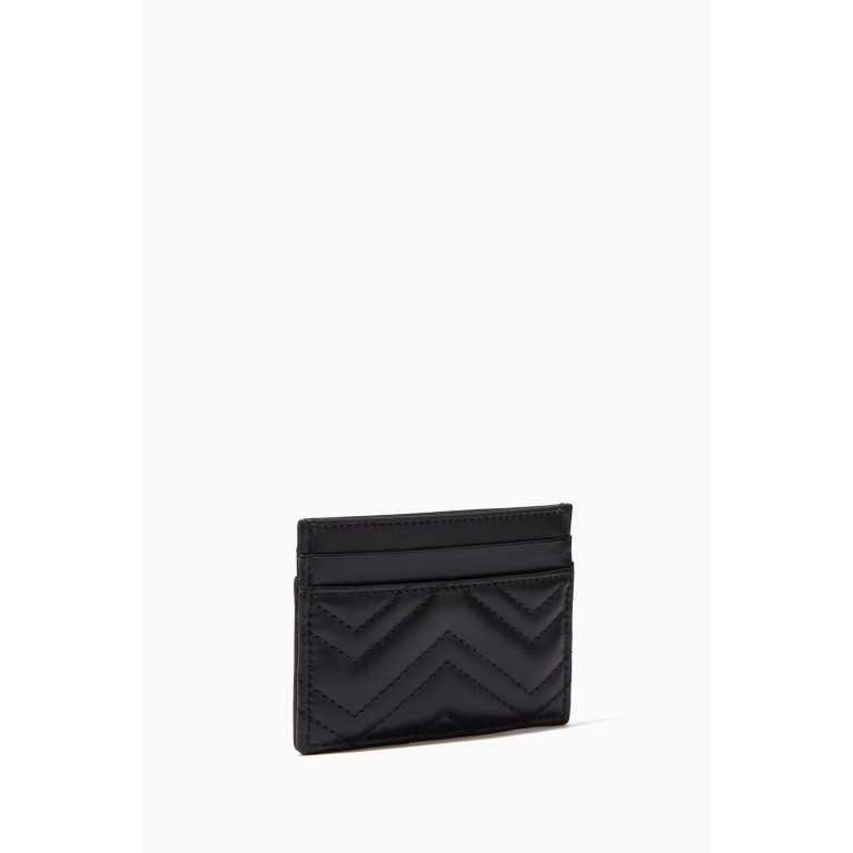 Gucci - GG Marmont Card Holder in Leather Black
