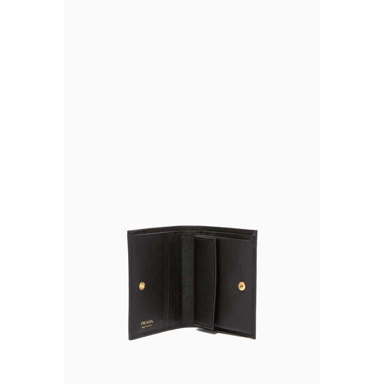 Prada - Small Saffiano Leather Wallet Black