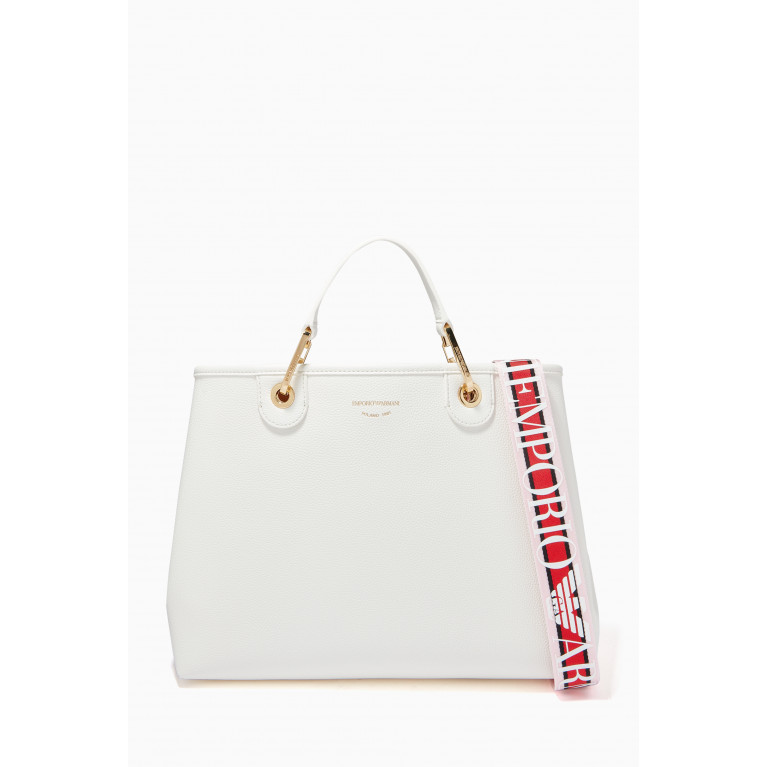 Emporio Armani - My EA Medium Tote Bag in Eco Leather White