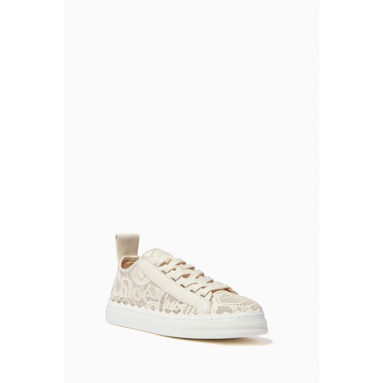 Chloé - Lauren Sneakers in Lace White