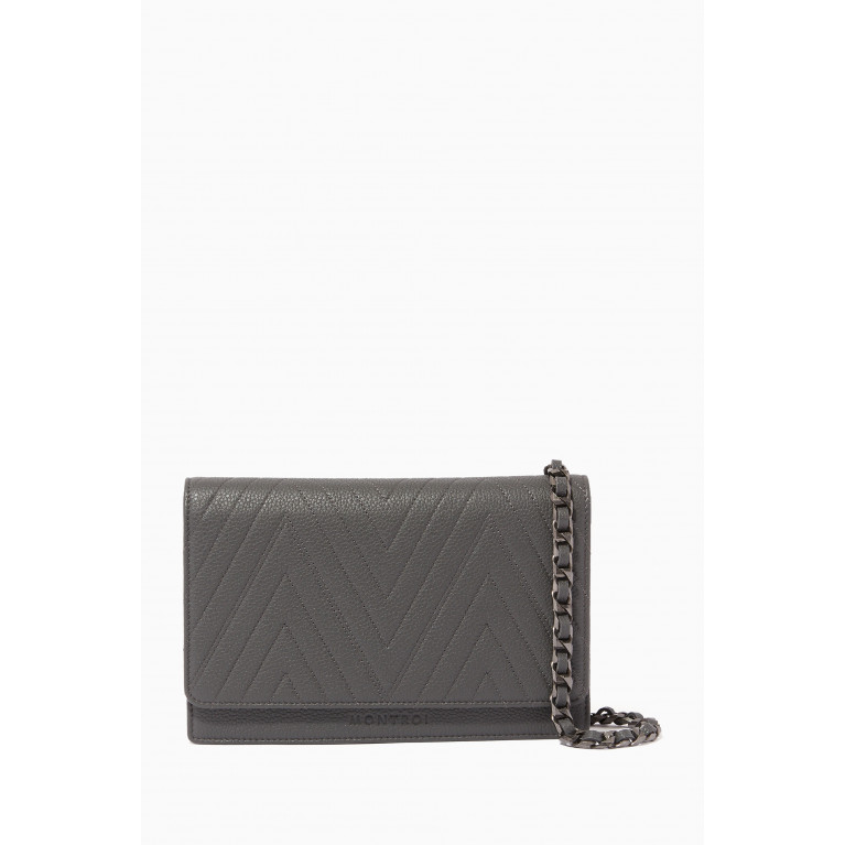 MONTROI - Leather Wallet Shoulder Bag