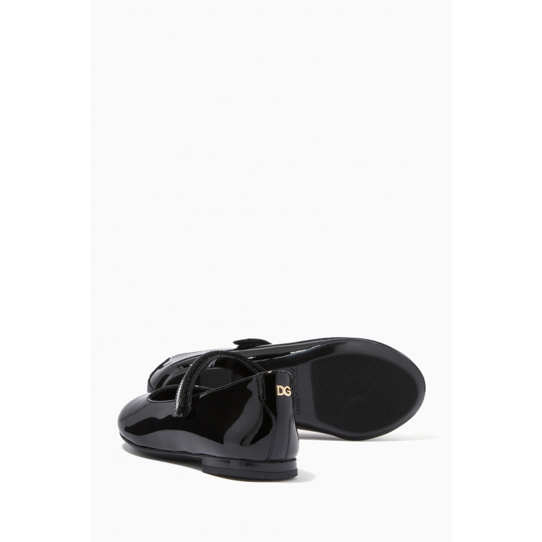 Dolce & Gabbana - Vernice Leather Ballet Flats