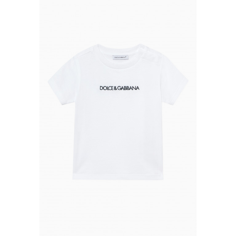 Dolce & Gabbana - Embroidered Logo Jersey T-Shirt