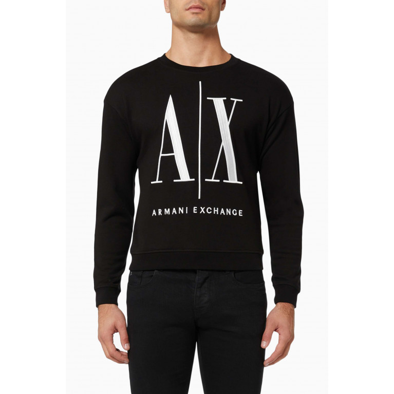 Armani Exchange - A|X Sweatshirt in Cotton