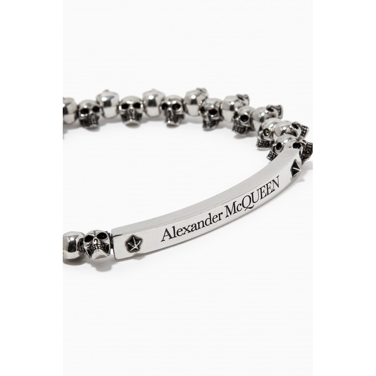 Alexander McQueen - Skull Metal Bracelet Multicolour