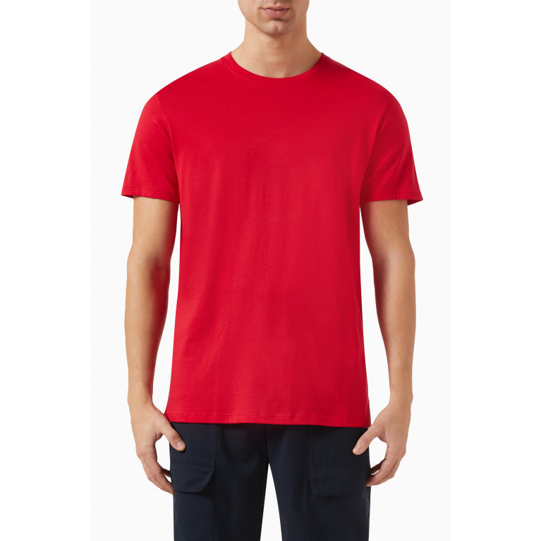 Armani - Slim-fit T-shirt in Cotton Red
