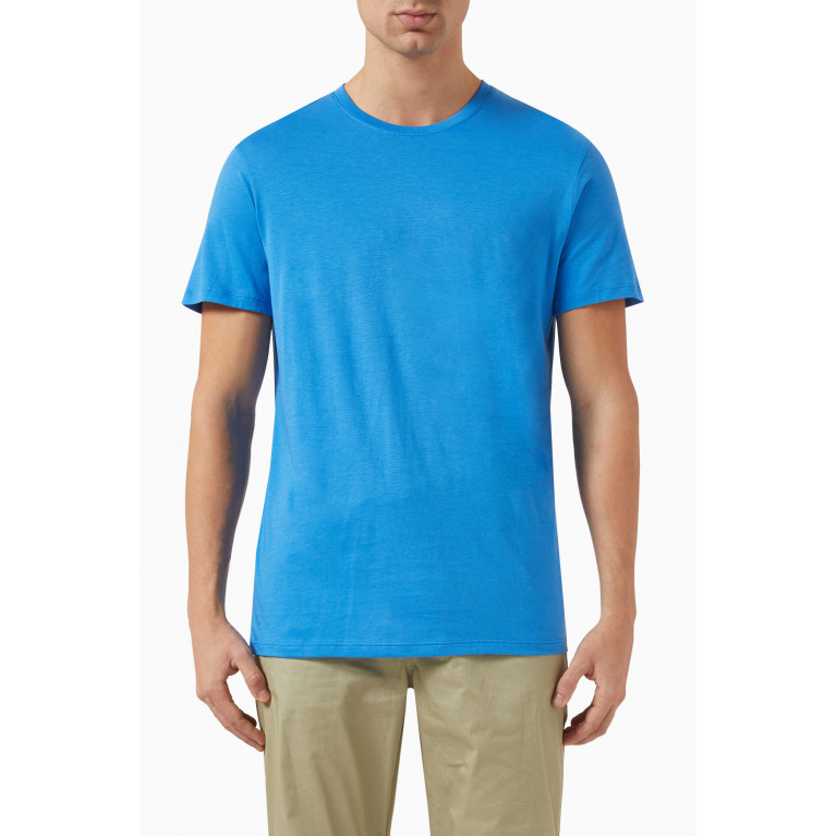 Armani Exchange - Slim-fit T-shirt in Cotton Blue