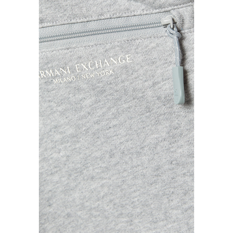 Armani Exchange - Logo Cotton Bermuda Shorts Grey
