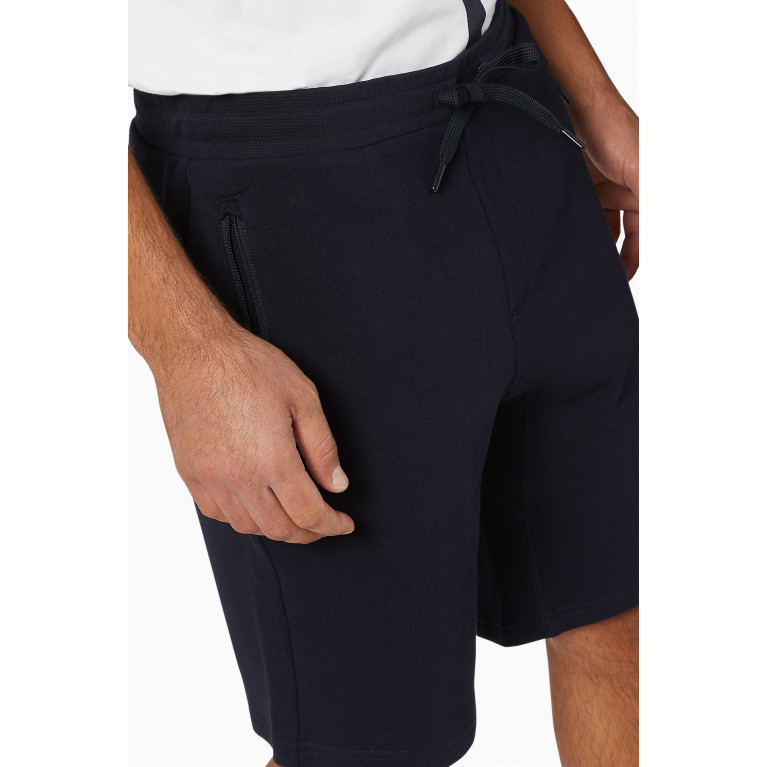 Armani Exchange - Logo Cotton Bermuda Shorts Blue