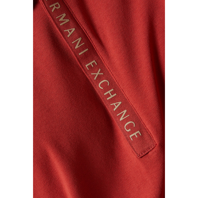 Armani - AX Logo Polo Shirt in Cotton-blend Red