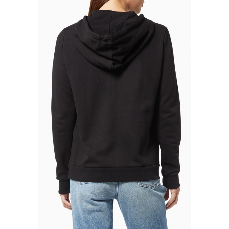 Armani Exchange - Icon Logo Zip Hoodie in Cotton Black