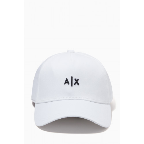 Armani - A|X Baseball Cap in Cotton White