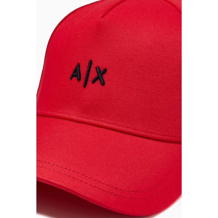 Armani - A|X Baseball Cap in Cotton Red