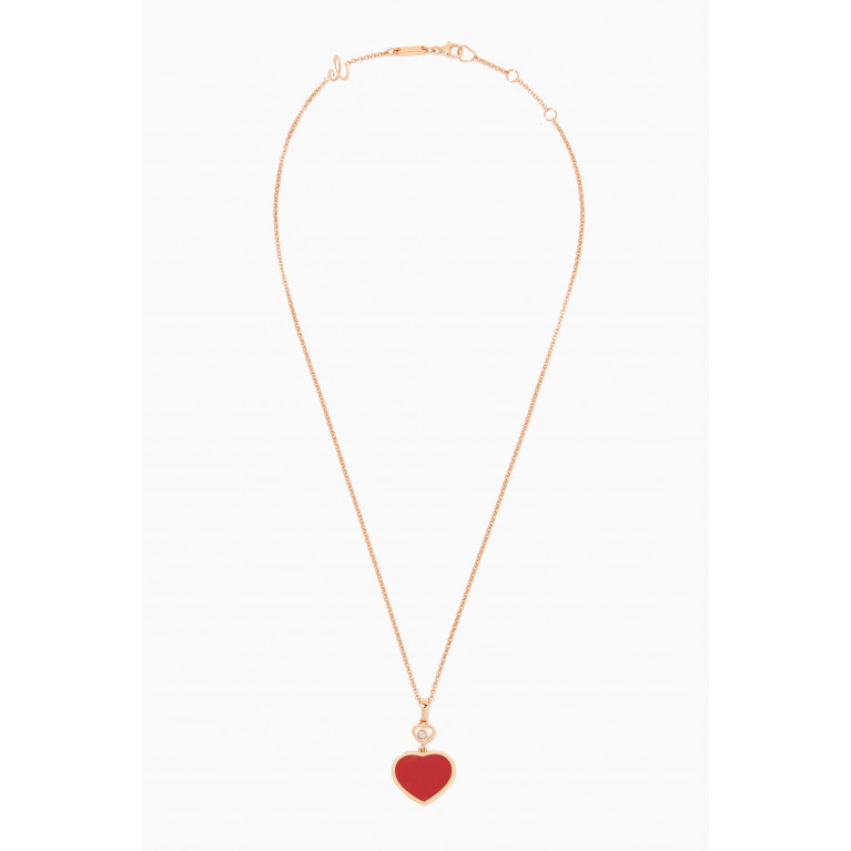 Chopard - Happy Hearts Diamond Pendant Necklace