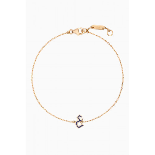 Bil Arabi - Mina "Ein" Enamel Bracelet in 18kt Gold Blue