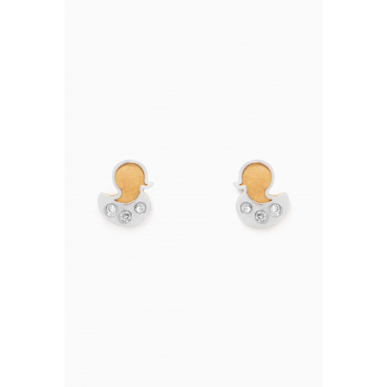 Baby Fitaihi - Duck 3D Diamond Stud Earrings