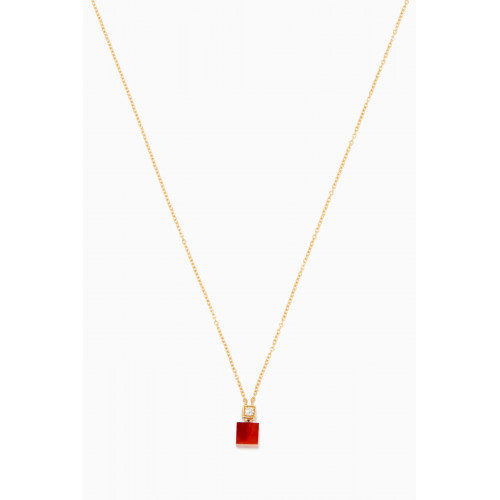 MKS Jewellery - Future Heritage Carnelian & Diamond Necklace
