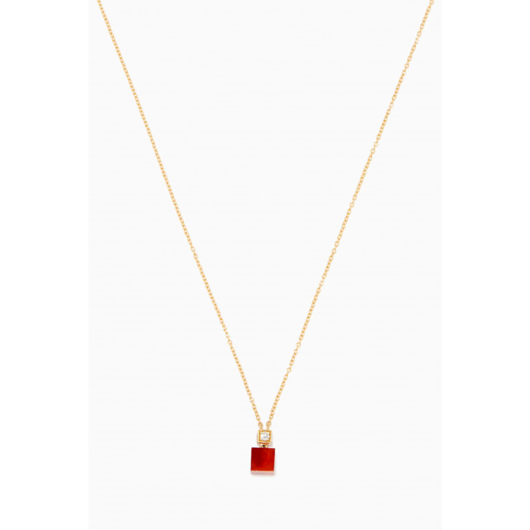 MKS Jewellery - Future Heritage Carnelian & Diamond Necklace