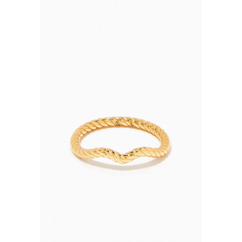 MKS Jewellery - Alyada Wave Ring in 18kt Gold