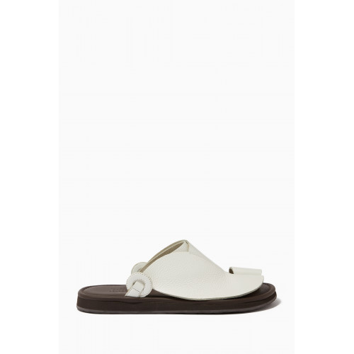 Private Collection - Arabian Deercalf Vela Sandals White