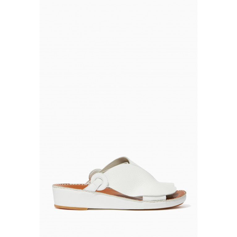 Private Collection - Najdy Deercalf Fermer Sandals White
