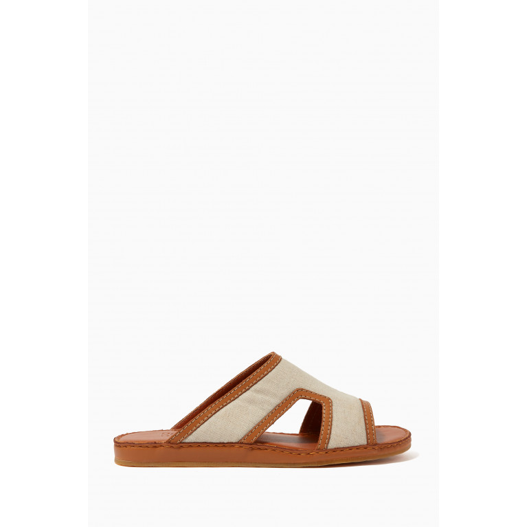 Private Collection - Western Arca Textile Sandals Neutral