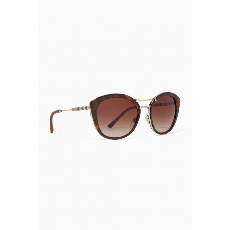 Burberry - Vintage Check Cat-Eye Sunglasses