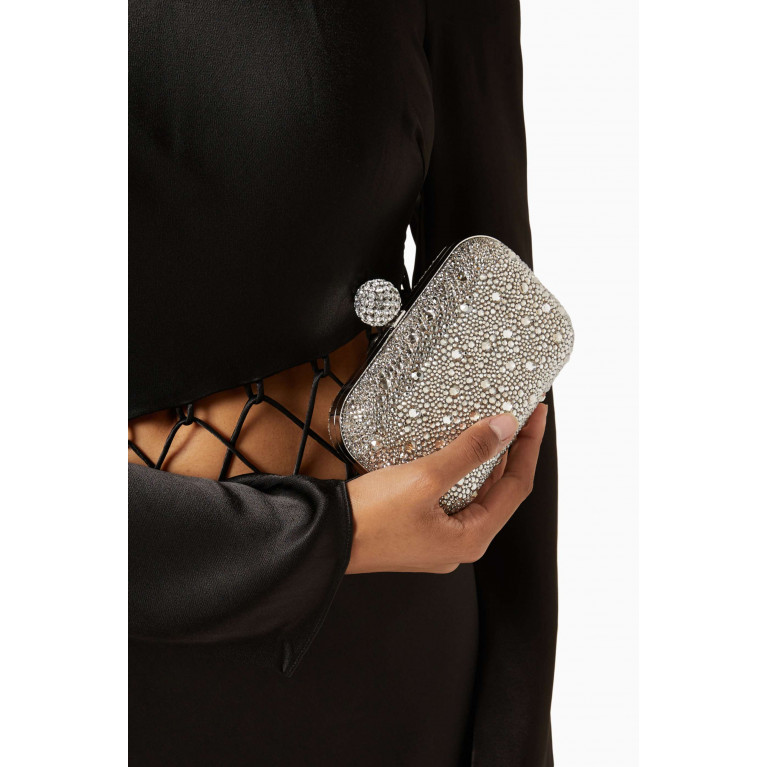 Jimmy Choo - Cloud Crystal-embellished Clutch Bag in Suede