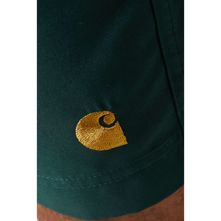 Carhartt WIP - Chase Swim Trunks in Polyester Green