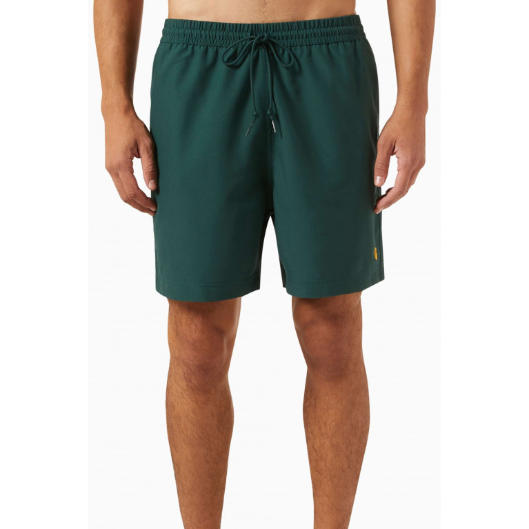 Carhartt WIP - Chase Swim Trunks in Polyester Green