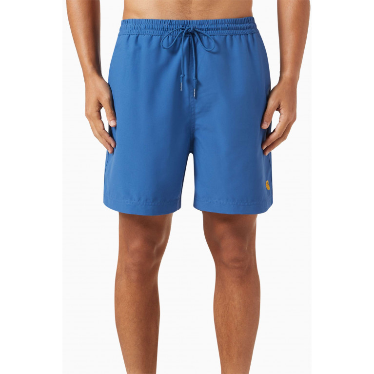 Carhartt WIP - Chase Swim Trunks in Polyester Blue