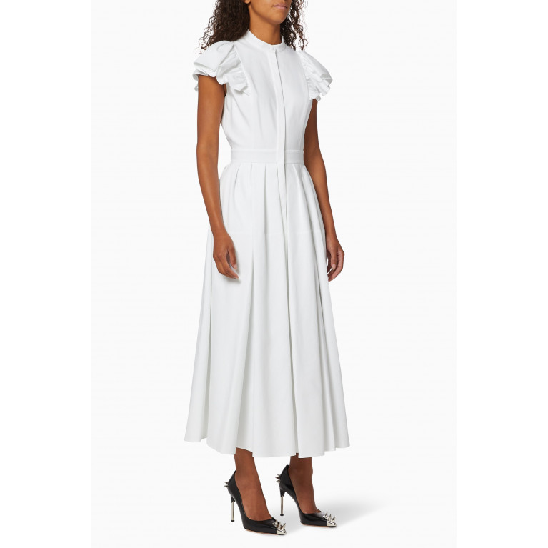 Alexander McQueen - Cotton Piqué Midi Dress