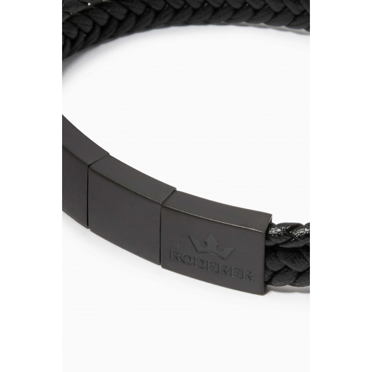 Roderer - Enzo 2-Line Woven Leather Bracelet