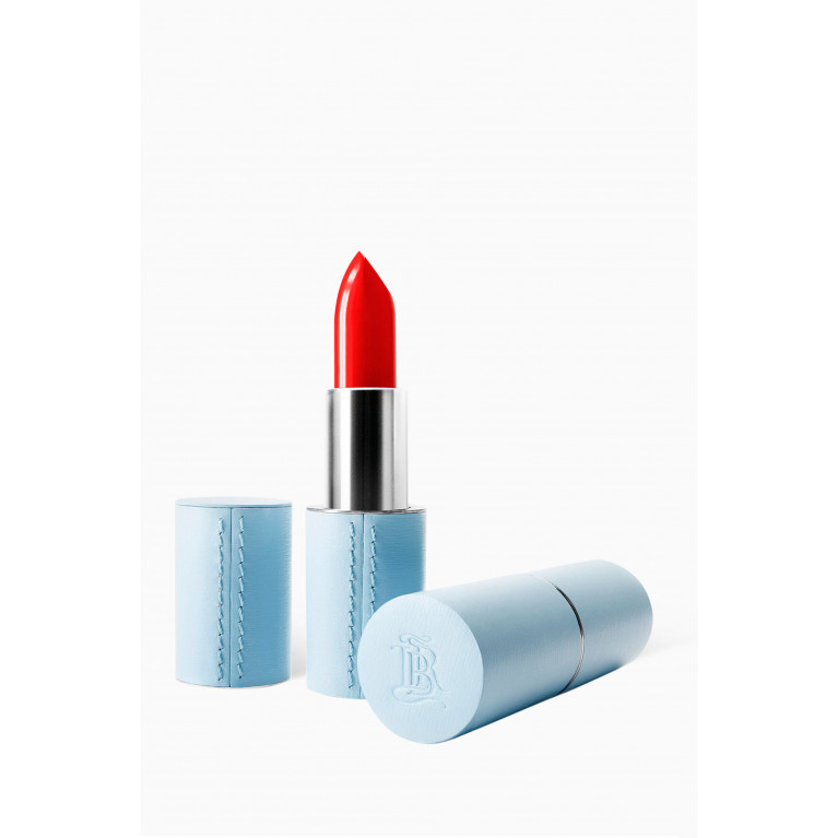 La Bouche Rouge - Blue Refillable Fine Leather Lipstick Case Blue