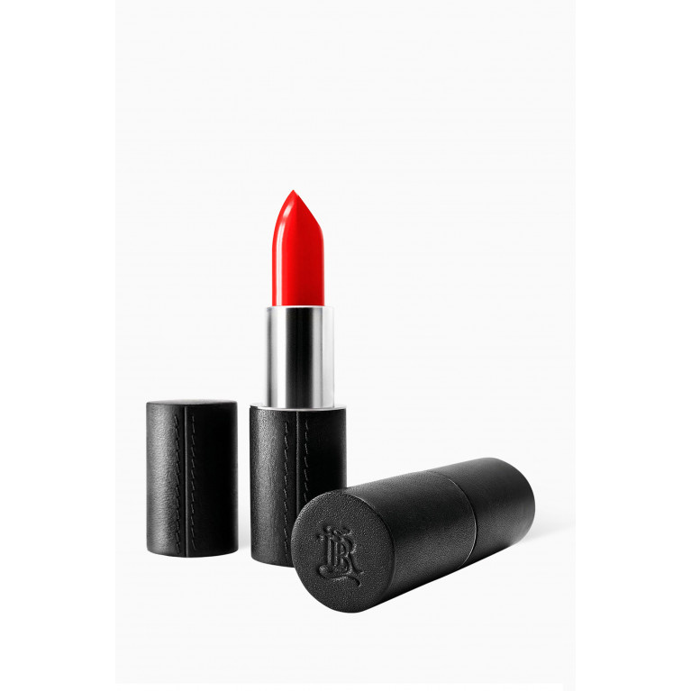 La Bouche Rouge - Black Refillable Fine Leather Lipstick Case Black
