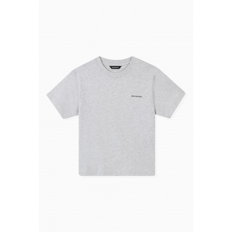 Balenciaga - Copyright Logo T-shirt in Jersey Grey