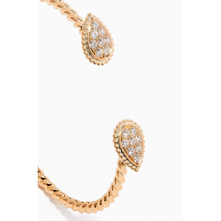 Boucheron - Serpent Bohème S Motif Diamond Bracelet in 18kt Yellow Gold