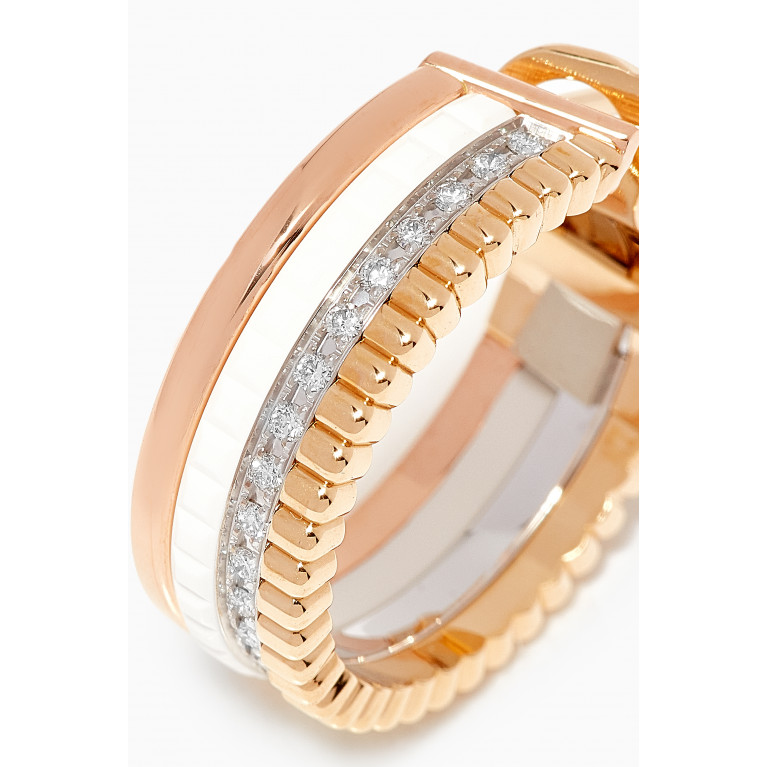 Boucheron - Quatre White Edition Diamond Hoop Earrings in 18kt Gold