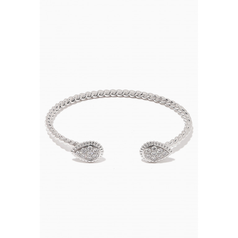 Boucheron - Serpent Bohème S Motif Diamond Bracelet in 18kt White Gold