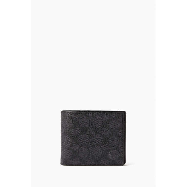 3-in-1 Wallet in Signature Canvas Black