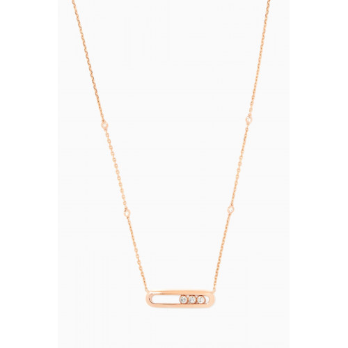 Messika - Baby Move Diamond Necklace Rose Gold