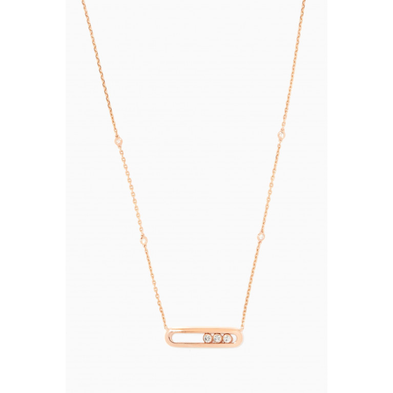 Messika - Baby Move Diamond Necklace Rose Gold