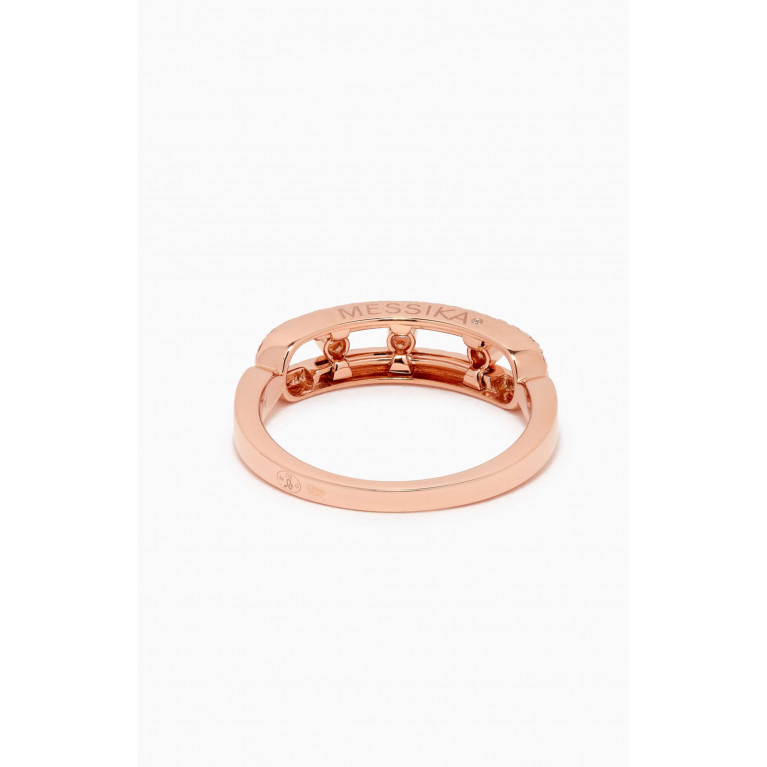 Messika - Baby Move Pavé Diamond Ring in 18kt Rose Gold Rose Gold