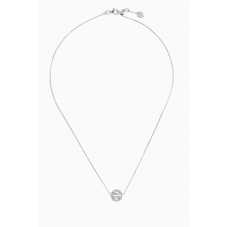 Marli - Avenues Diamond Pendant Necklace in 18kt White Gold