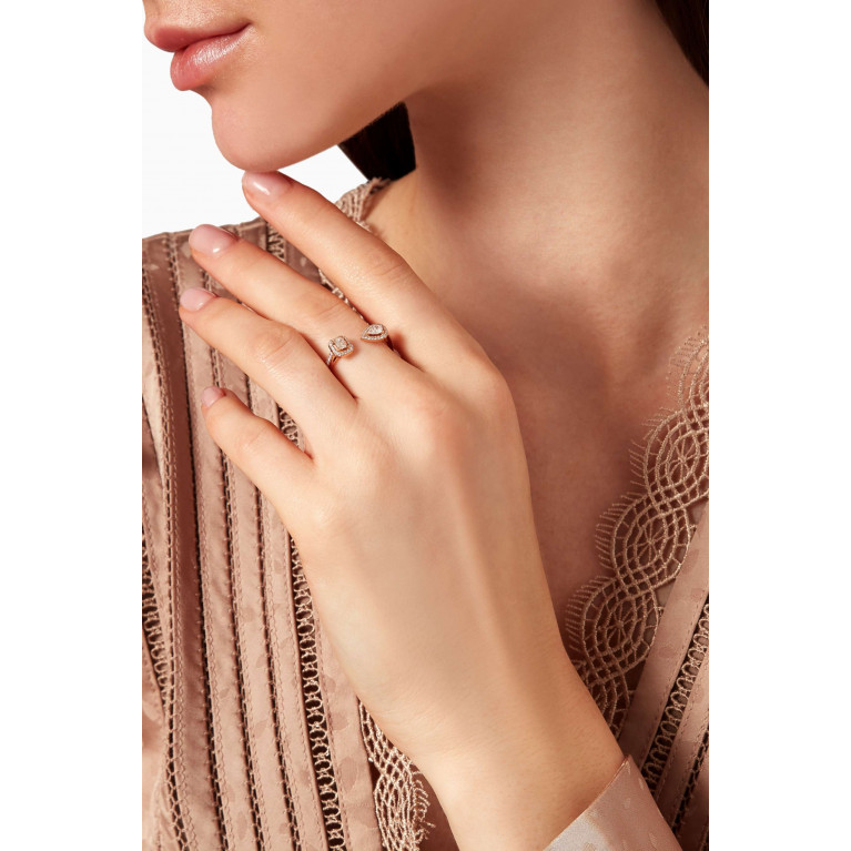 Messika - My Twin Toi & Moi Diamond Ring in 18kt Rose Gold Rose Gold