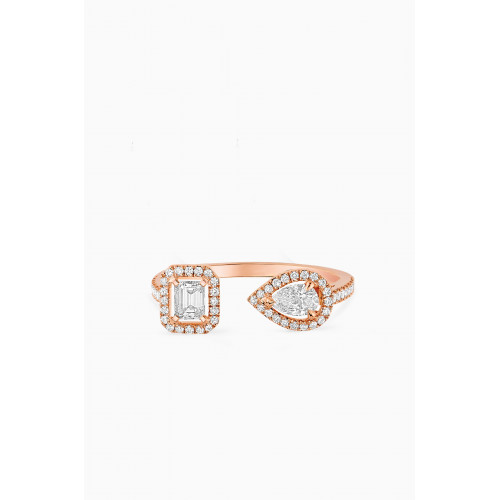 Messika - My Twin Toi & Moi Diamond Ring in 18kt Rose Gold