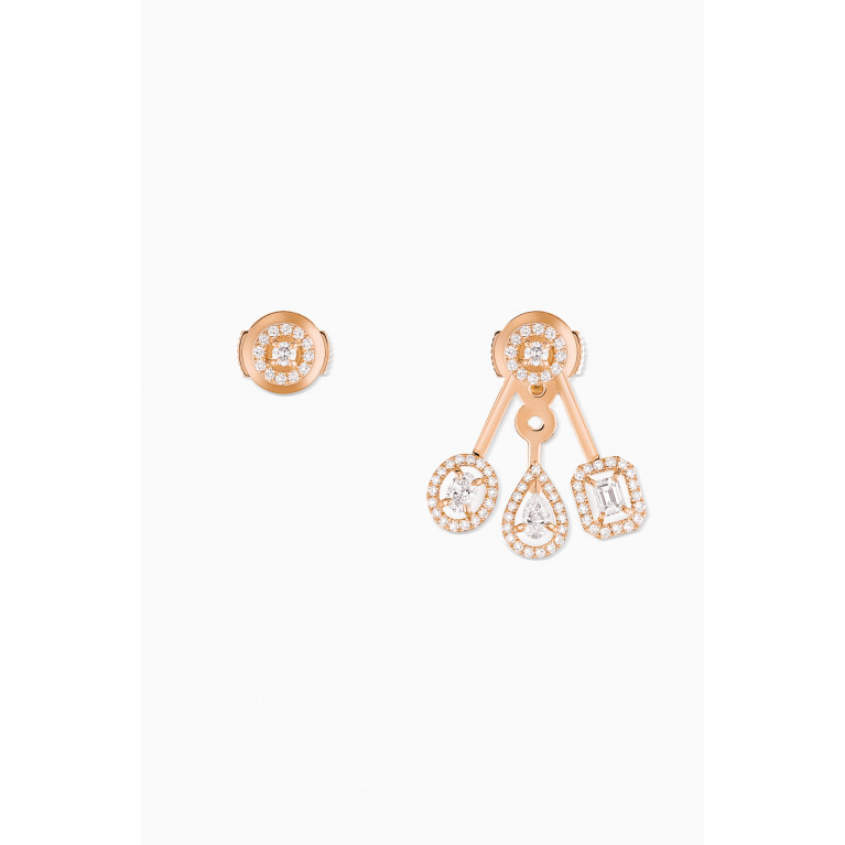 Messika - My Twin Trio Diamond Earring in 18kt Rose Gold