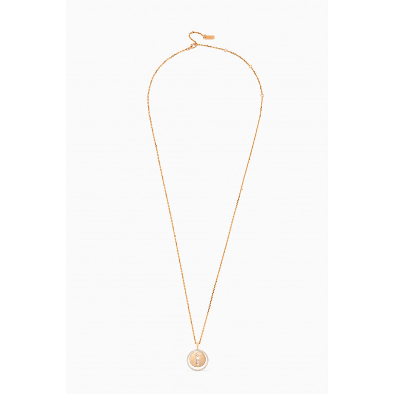 Messika - Lucky Move MM Diamond Necklace in 18kt Rose Gold Rose Gold