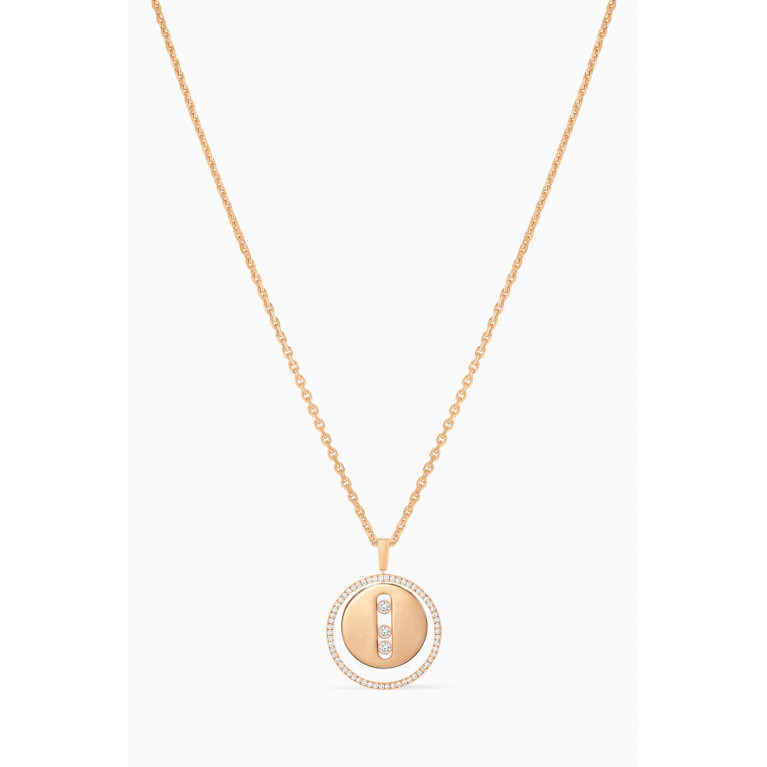 Messika - Lucky Move MM Diamond Necklace in 18kt Rose Gold Rose Gold