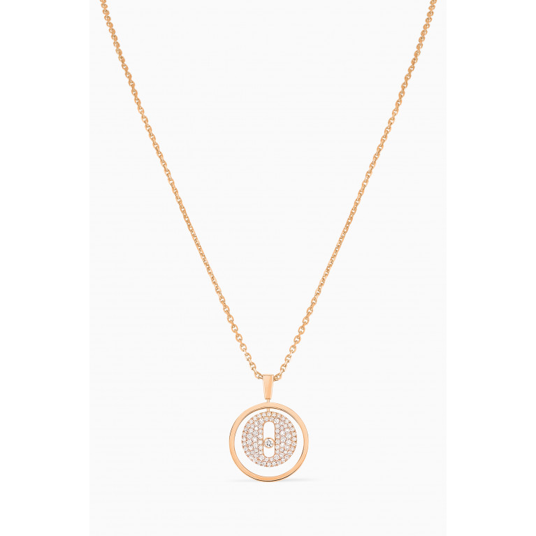 Messika - Lucky Move PM Pavé Diamond Necklace in 18kt Rose Gold